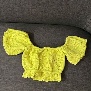 Zara crop top. Off the shoulder. XS.